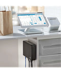 Cloud Connected 600VA UPS Battery Backup And Surge Protector With Remote Management And Monitoring installed below desk