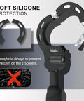 8mm Chain Lock For Scooters And EBikes High Security Anti Theft Lock With 3 Keys Waterproof Scooter Bag Included angled view