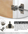 Close-up of 110 Degree Compact 33 Concealed Cabinet Door Hinges Pack of 8, screw-in face mount for 16-19mm cabinet doors.