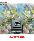 16MP Autofocus USB Camera Module for Laser Engraving and 3D Printing, Plug and Play Web Cam shown with floral background