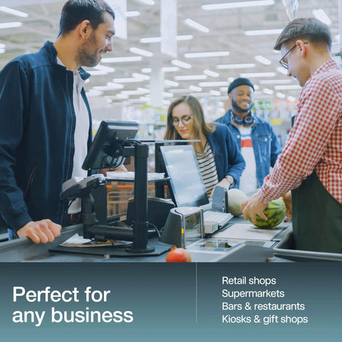 Fast USD Coin Counter And Sorter That Quickly Value Counts Mixed Denominations And Sorts By Denomination Continuous Money Counting Machine For Efficient Cash Handling In Busy Shops And Till Rooms showcased in a retail setting