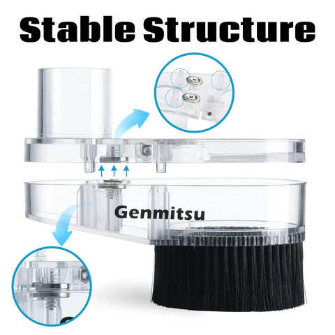 Side view of 65mm And 69mm CNC Dust Shoe Universal Fit For Most 65mm And 69mm CNC Spindles And Compact Routers With 38mm Hose Adapter