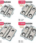 Stainless Steel Corner Door Hinges Set Of 2 50x50 Hardware Cabinet Folding Hinges For Doors And Windows Electric Box Use Rust Resistant