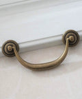 4.25 Inch Dresser Pull Handle Antique Bronze Zinc Alloy Cabinet Hardware Drawer Pull With 108mm Center To Center installed view