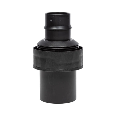 Close-up of connector for 12 Foot Vacuum Hose With 1.5 Inch Connector, Heavy Duty Vinyl Build For Flexible Reach And Easy Maneuverability