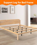 No Sweat Adjustable Bed Frame Support Legs With Swivel Base For Leveling Uneven Floors 8.3 To 14.5 Inch height under wooden bed frame.