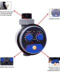 Sprinkler Water Timer For Outdoor Lawn And Garden, Programmable Hose Timer With Auto Manual Rain Delay, Zero Pressure Waterproof