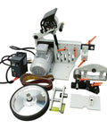 Badass Heavy Duty Belt Sander And Grinder With 72 To 82 In Wide Belt For Smooth Metal Polishing and Quick Knife Sharpening Variable Speed Includes Tough Double Stands 220V Workhorse with components and motor