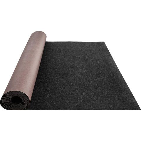 Heavy Duty Charcoal Black Marine Carpet Roll For Boats And Decks Waterproof Indoor Outdoor Patio Rug 0.18 Inch Thick Non Slip Polyester Flooring Built Tough For Dockside Adventures And Kickass Everyday Durability