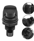 Keyless Push Button Cabinet Door Latch Built Tough Stainless Steel And Plastic Build adjustable handle and hidden latch close-up view