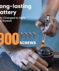 Using Cordless Precision Screwdriver Set With 34 Magnetic Bits, Smart Motion Control, Pro Grade, Rechargeable Tool Kit for Electronics Laptops Glasses Watch SES Pro Space Gray to tighten screws on a speaker