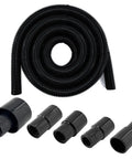 12 Foot Dust Collection Vacuum Hose Kit With Five Fittings For Woodworking And Home Shop Use Flexible Dry Wet Vac Hose Attachments