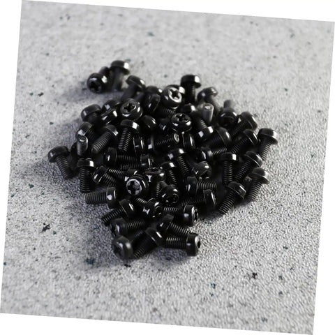 300 Pcs Nylon Spacers Nuts And Screws Assortment Kit In Black And White With Plastic Storage Box For Electronics DIY Projects Easy To Install Durable Nylon Spacers And Nuts And Screws, black screws pile