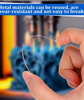 Hand holding precision needle from Ten Piece Stainless Steel 3D Printer Nozzle Cleaning Kit With Precision Needles From 0.15 To 1.0mm