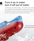 Mini RC Submarine Remote Control Boat Waterproof Diving Toy With Three Motors For Precise Static Diving Propeller And Rudder