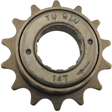 Bombproof Steel Road Freewheel 14T Bronze Sprocket, 61mm Outer Tooth Diameter, 34mm Thread Inner Diameter, 22mm Inner Hole, Fits 1/2 x 1/8 Chain, Single Speed Gear for Road Bikes, Durable Flywheel Cog for Easy Shifts and Tough Rides