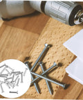 20 Piece Clevis Pin Set With Flat And Round Pins Single Hole Design Heavy Duty Machinery And DIY Furniture Hardware Kit on table