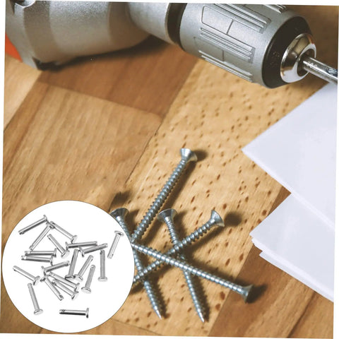 20 Piece Clevis Pin Set With Flat And Round Pins Single Hole Design Heavy Duty Machinery And DIY Furniture Hardware Kit on table