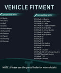 Vehicle fitment chart for VW Audi models 1998-2016 for Oil Pressure Sensor Connector Pigtail 1J0973081 1 Pin Harness