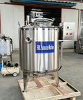 Industrial Grade Heavy Duty 500 Liter Milk Pasteurizer Machine With Plug And Play Temp Controls And Rugged Stainless Steel Build for dairy processing.