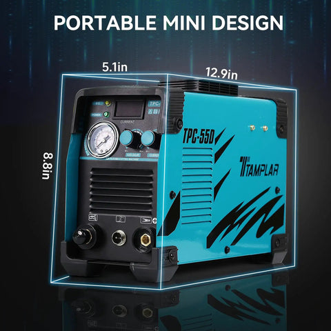 55 Amp Plasma Cutter With Touch Pilot Arc Inverter Dual Voltage 110V 220V High Frequency IGBT portable mini design