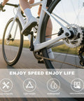 Cyclist riding bike with Rear Derailleur RD TZ31A 6 And 7 Speed Direct Mount, showcasing speed and durability features in sunlight