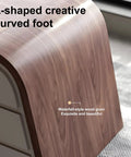 L shaped creative curved foot of Slick Oversized L Shaped Home Office Desk With Solid Wood Base And Deep Storage Drawers.
