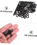 Wave Washers Kit With 500 Pieces Compression Type Wave Washers For Screws And Bolts Elastic Impact Resistant Smooth Surface Load Distribution Loosening Prevention Heavy Duty Repair And DIY Projects black washers in hand