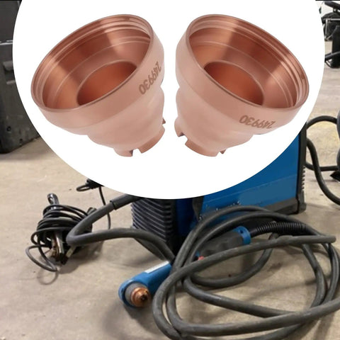 2 Pack Drag Shield Replacement 770799 249930 For Miller Spectrum 375 XTREME XT30 Torch And Spectrum 625 XTREME XT40 Plasma Cutter Built Tough Easy Install OEM Listed Upgrade, copper shield set