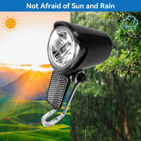 Ultra Bright Front Bike Headlight For Night Riding On 6 To 60V Electric Bikes Waterproof LED Front Light With SM Plug