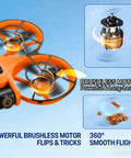 Drone With Built In 4.5 Inch FHD Screen Remote No Phone Needed 2K Dual Cameras 40 Minute Flight Brushless Motors featured