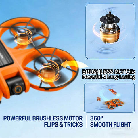 Drone With Built In 4.5 Inch FHD Screen Remote No Phone Needed 2K Dual Cameras 40 Minute Flight Brushless Motors featured