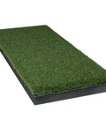 Replaceable Indoor Golf Hitting Strip Kit With Dope Real Fairway Feel On Teeline Turf, 28x12x2 5/8 in, for indoor simulators