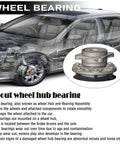 Rear Wheel Hub And Bearing Assembly Compatible With 2011-2016 Hyundai Elantra And 2014-2018 Kia Forte Koup Forte5 diagram