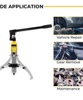 Pro Grade 8 Inch Hydraulic Gear Puller Workhorse With 5 Ton Capacity Adjustable 2 Or 3 Jaws Bearing Hub Separator use