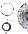 Outdoor Misting Fan Kit With 16.4 Ft Mist Hose For Patio And Backyard Cooling Portable Water Mister System With Independent Valve