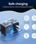 Universal 2 Amp AC Adapter For Computerized Telescopes Replacement Power Supply with multiple safety protections shown.