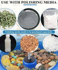 Polishing media options for High Frequency Vibration Tumbler Polisher For Jewelry, Stone And Metal Parts, 6.2L Drum