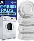 4 Pack Silicone Washer Anti Vibration Pads Stabilizer Feet For Round Washer And Dryer Feet Up To 1.65 Inches with washing machine