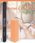 Professional Nail File Kit With Six 100 To 180 Grit Nail Files And Six Buffer Blocks For At Home Manicures