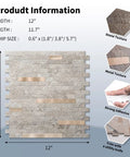 Peel And Stick White Marble Hexagon Backsplash Tiles For Kitchen And Bathroom Vanities, product size and texture details shown