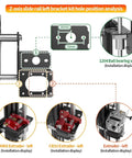 Level Up Your 3D Printer Setup With This Knockout Dual Z Axis Upgrade Kit Featuring Ball Screw Linear Rail Motion System For Rock Solid Stability And Ultra Smooth Extrusion, showcasing left bracket kit and components.