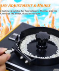 XeeaoFe Automatic Seed Counting Machine For Rice, Corn, Soybean & Wheat showing adjustment dial with rice grains.