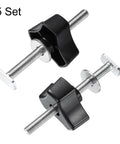 5 Piece Pro Grade T Track Bolts Knob Kit For Woodworking Jigs And Fixtures M8x100mm Threaded Bolts M8x50mm Triangle Hand Knobs
