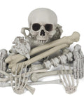 Life Size Skeleton Bone Set For Halloween Decor In A Mesh Bag 28 Piece Spooky Graveyard Skeletons With Realistic Bone Texture