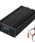 Wideband 1.8 To 50 MHz Antenna Tuner For Ham Radios And Field Ops, 200W Auto Shortwave Tuner With OLED Display, cables shown
