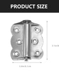 Heavy Duty Stainless Steel Auto Close Door Hinges 3 Pieces Self Closing Spring Loaded Hinges With Screws