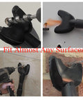 Hands Free Dust Collector Upgrade For Hole Saw Dust Extraction Tool Vacuum Attachment in use on various surfaces