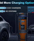 2 In 1 Ccs1 And J1772 To Tesla Charging Adapter Compatible With Model 3 Y S X Dc Fast Charger And Level 2 Ev Port at CCS charging station.