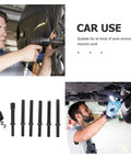 Heavy Duty Pneumatic Air Hammer Kit With Stainless Steel Rivet Tool And Chisel Bits For Smooth Automotive Repair And Rough Work Environments used on car chassis